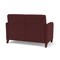 Lesro Siena Lounge Reception 2 Seat Tandem Seating No Center Arm, Walnut, RF Nebbiolo Upholstery SN2101 - alternate 2